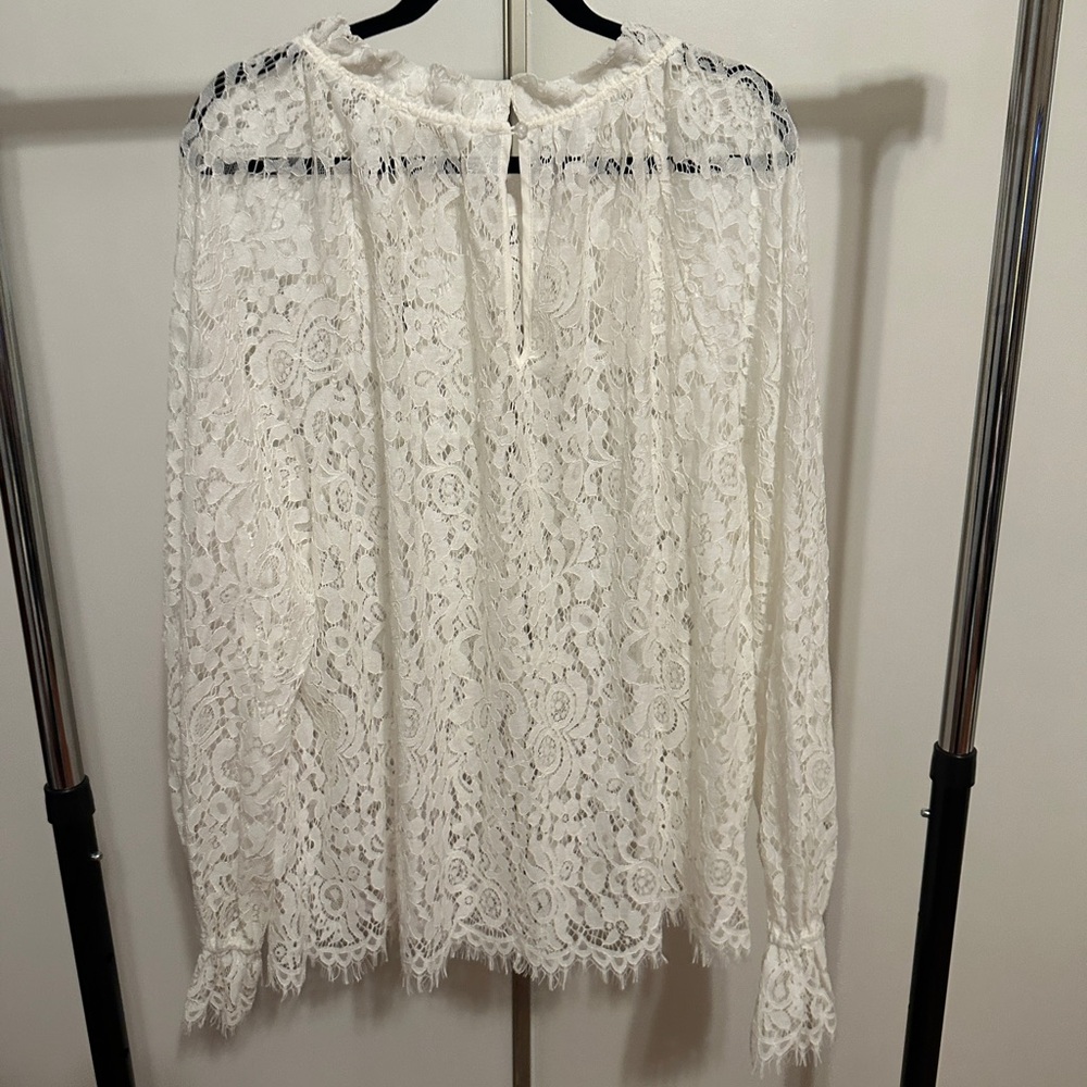 Impressions Boutique Lace Long Sleeve Top - Picture 3 of 6